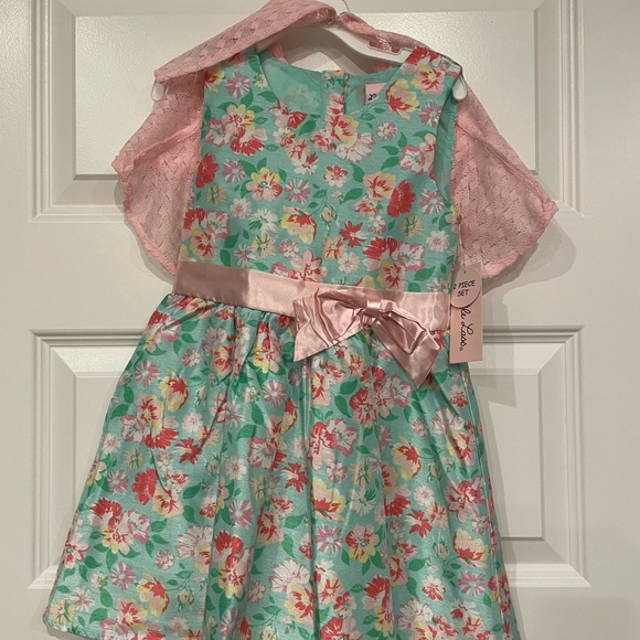 Little Girls Sz 5 Easter Dress by Little Lass - Picture 3 of 7